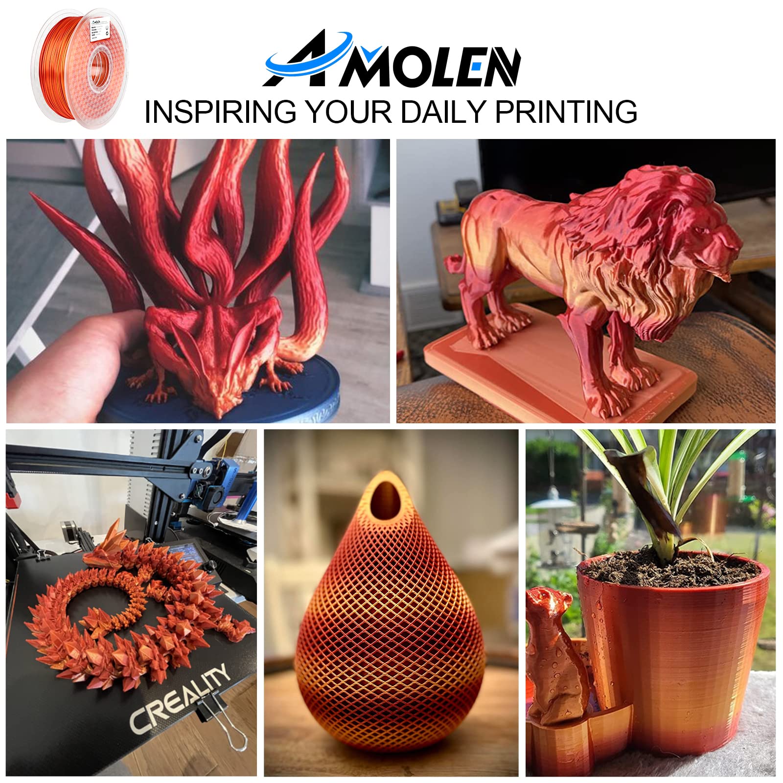 Silk Shiny Gradient PLA Filament