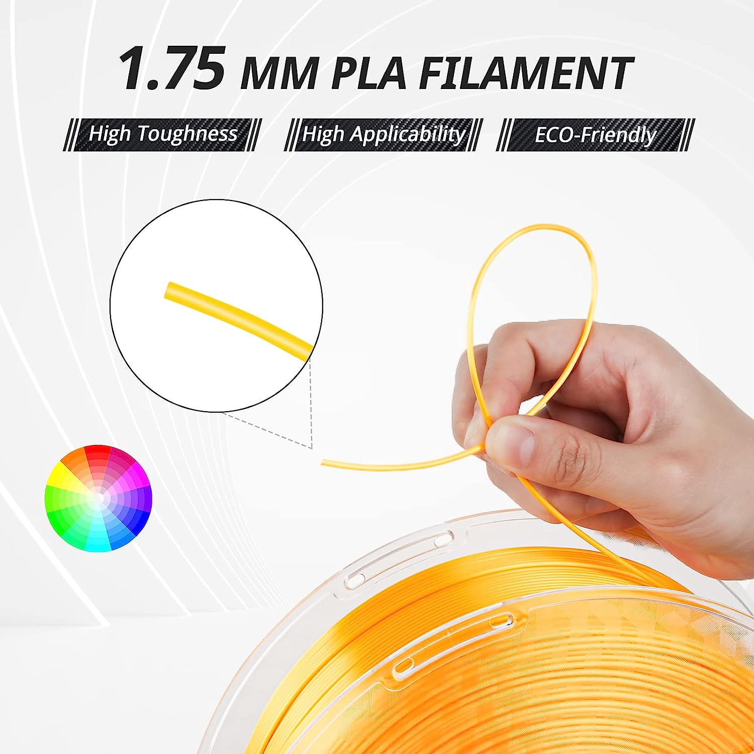 Silk Standard PLA Filament, 1.75mm