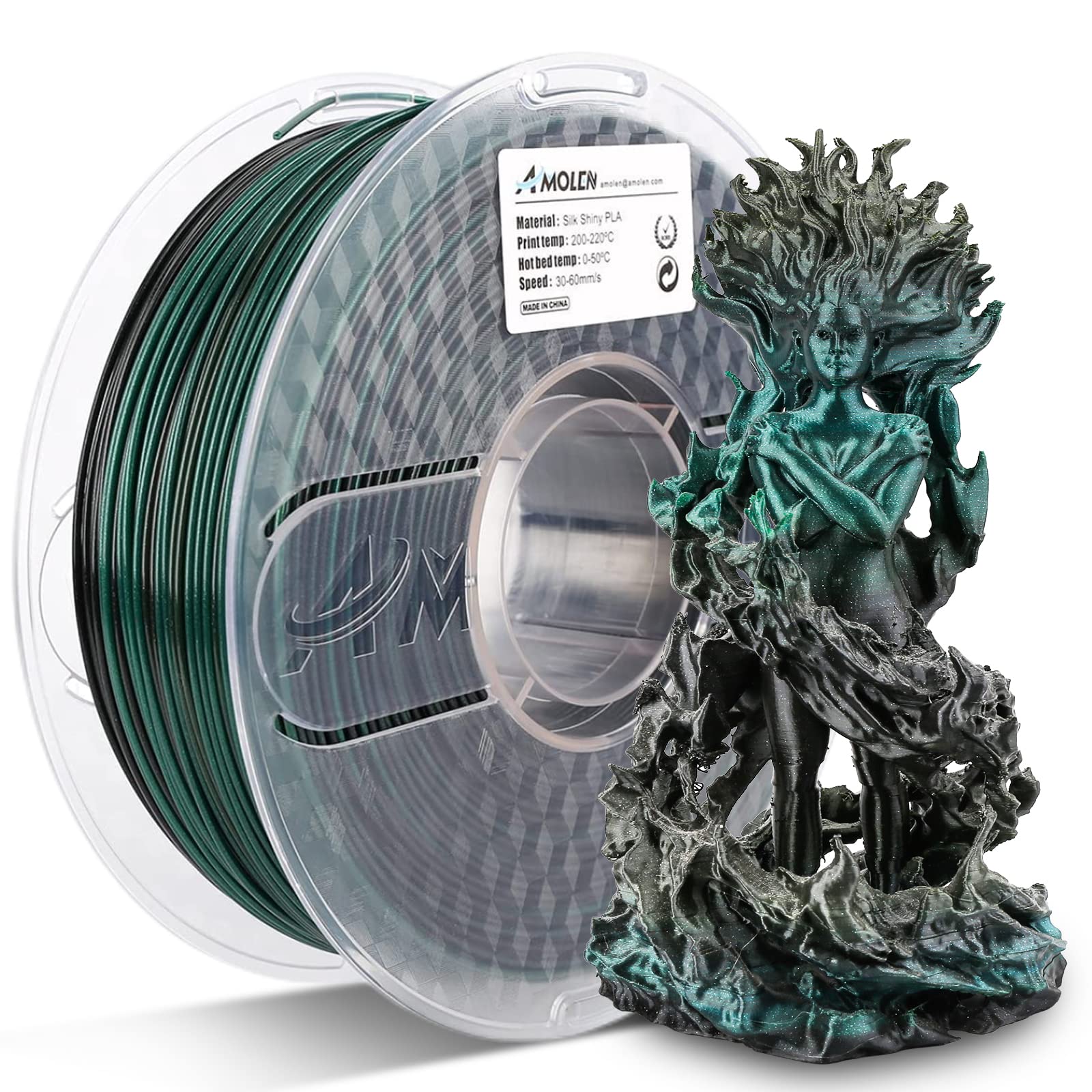 Silk Shiny Gradient PLA Filament, 1.75mm