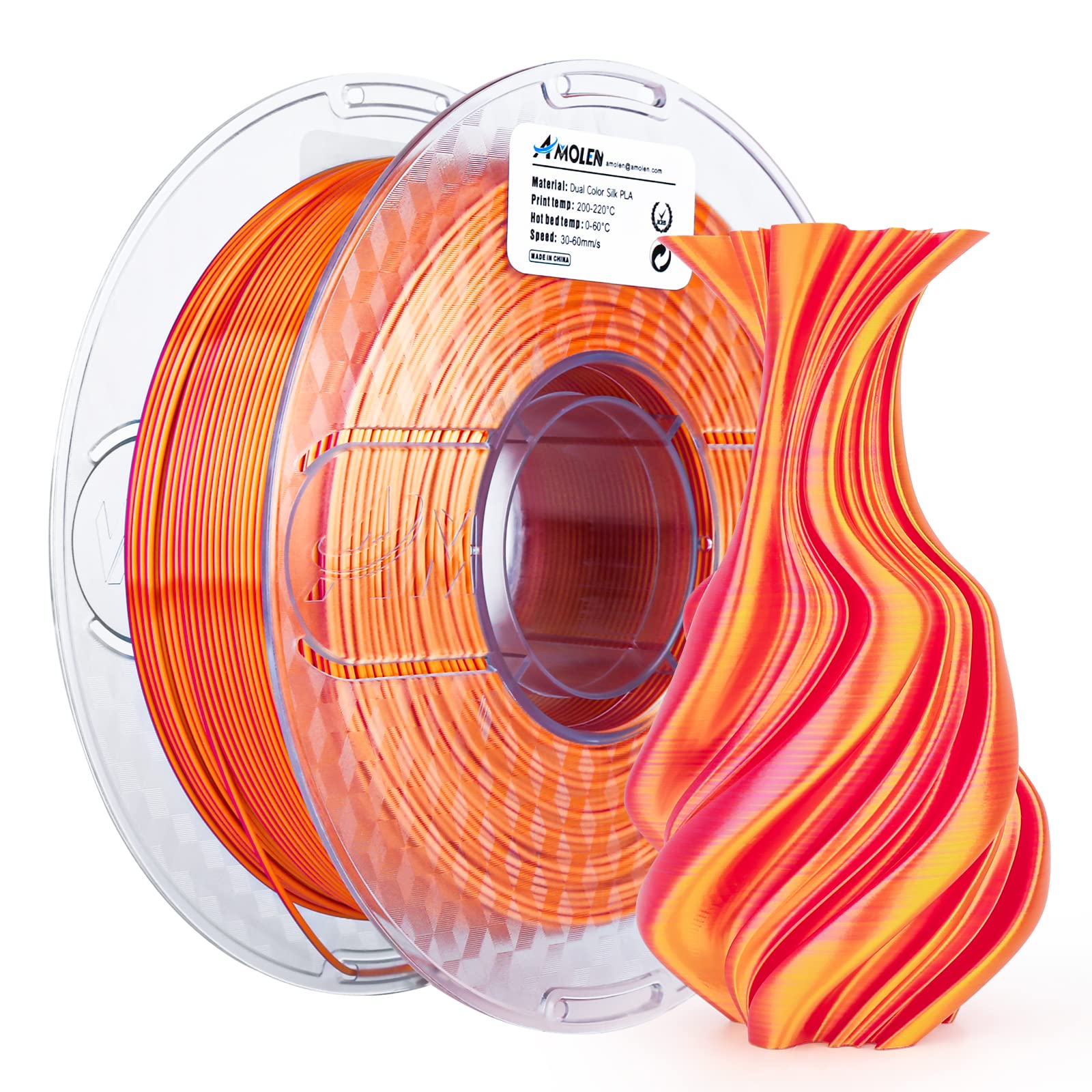 Silk Dual Color PLA Filament