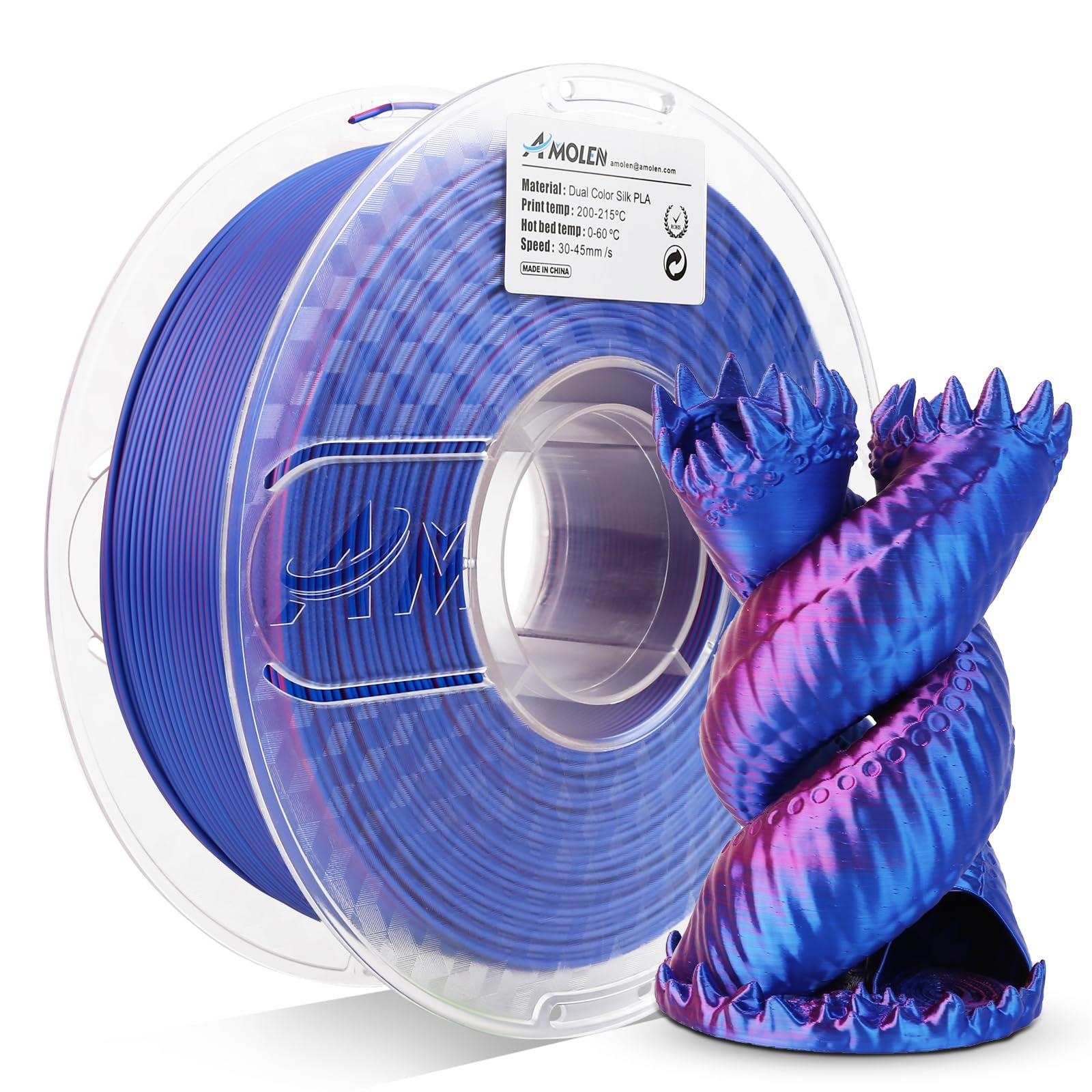 Silk Dual Color PLA Filament