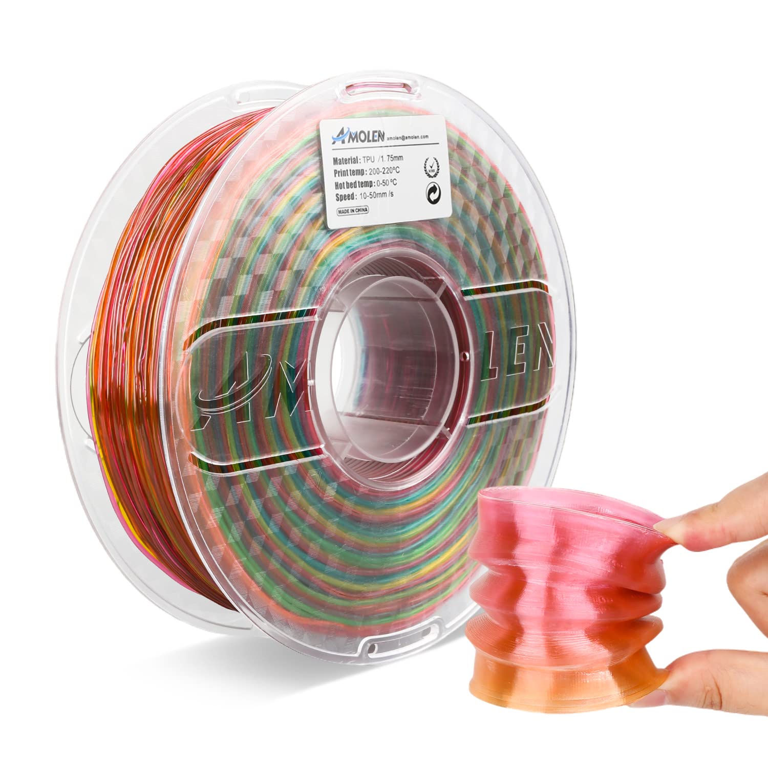 Transparent PETG Filament Bundle 200g*4 Spools – AMOLEN