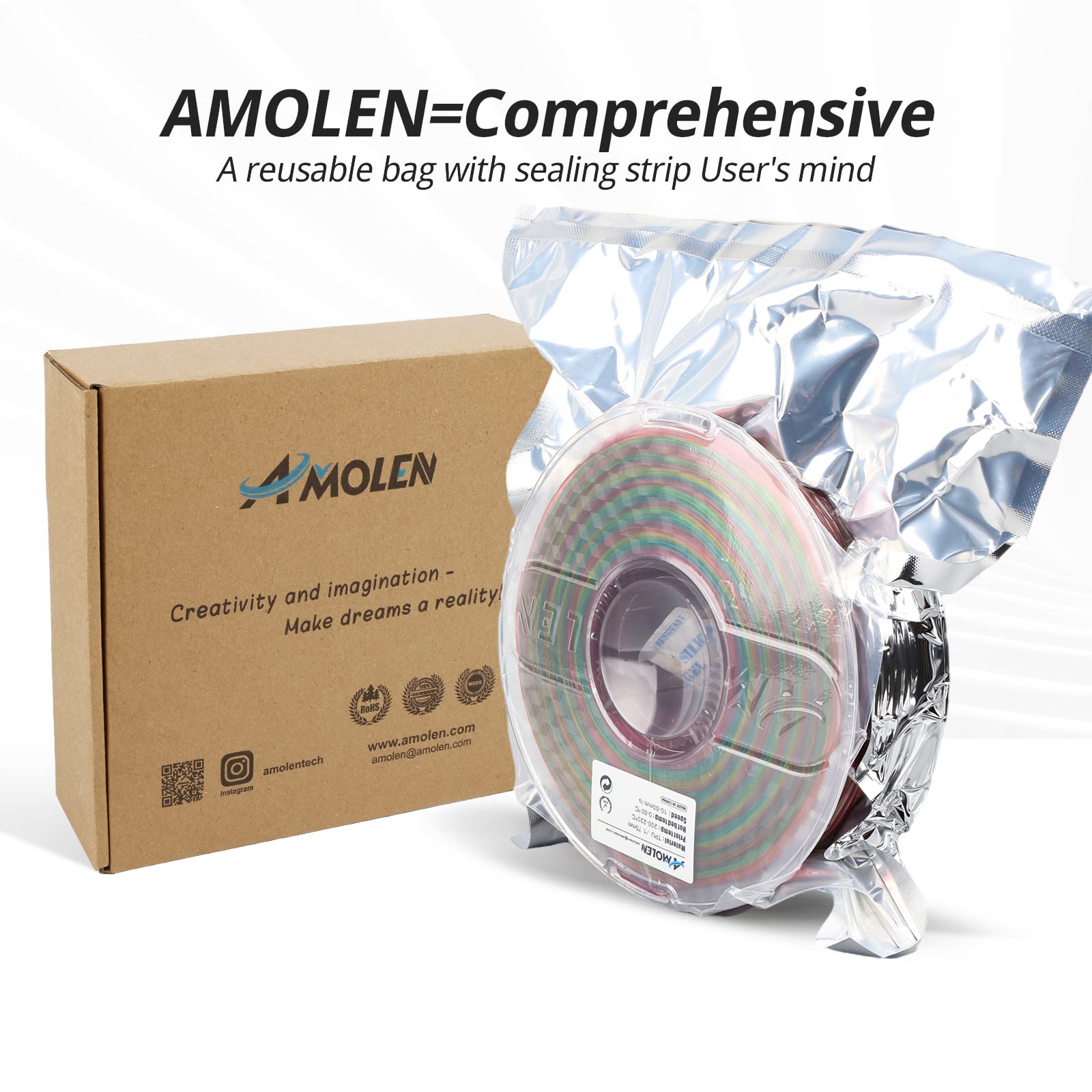 flexible tpu filament、3d printer filament、3d printing filament