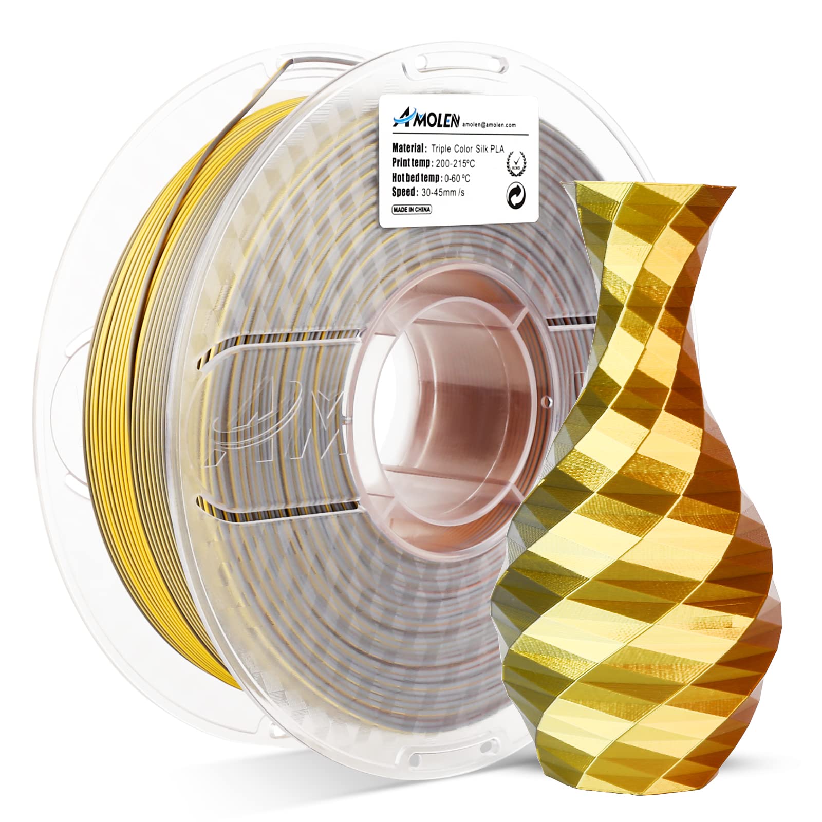 Silk Triple Color PLA Filament