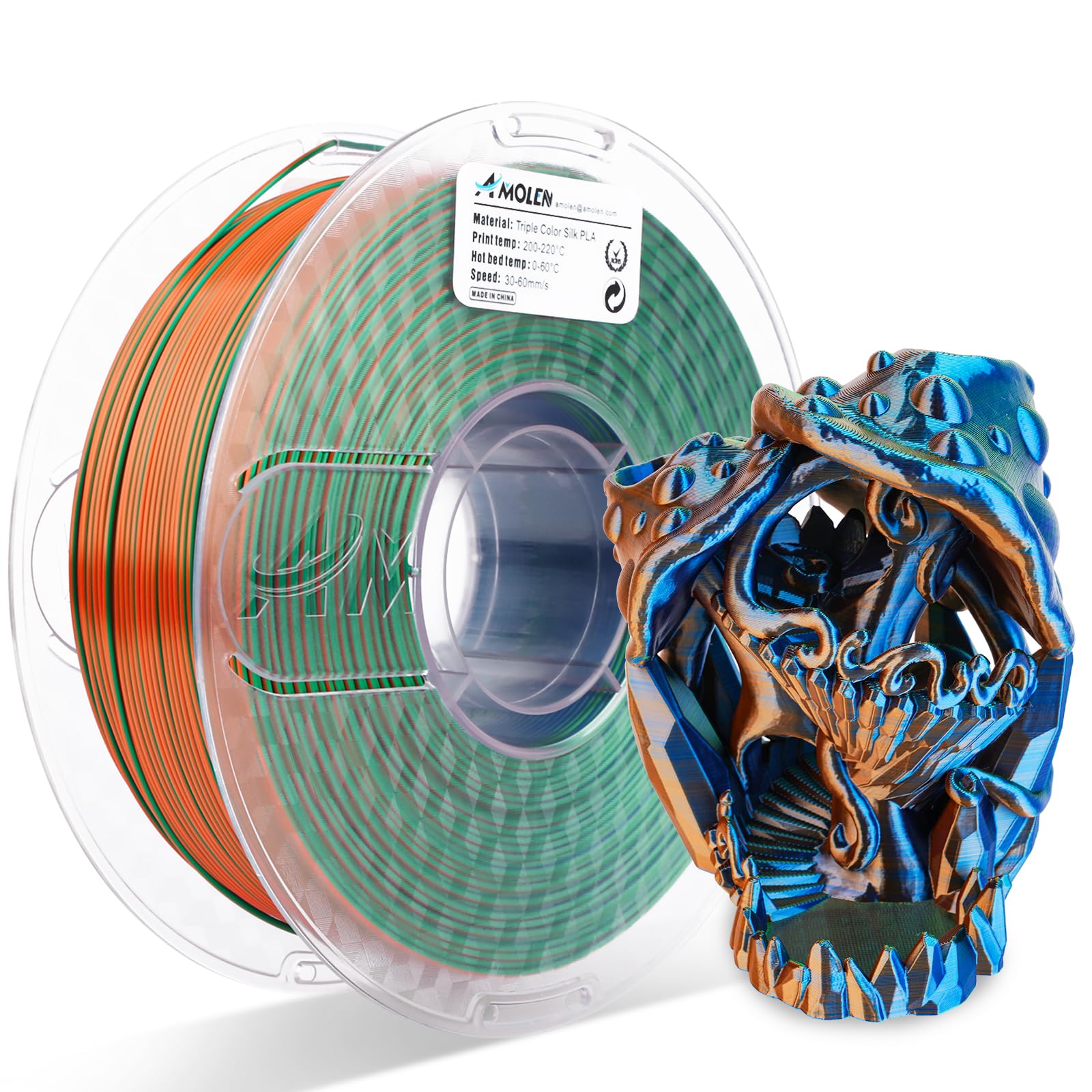Silk Triple Color PLA Filament