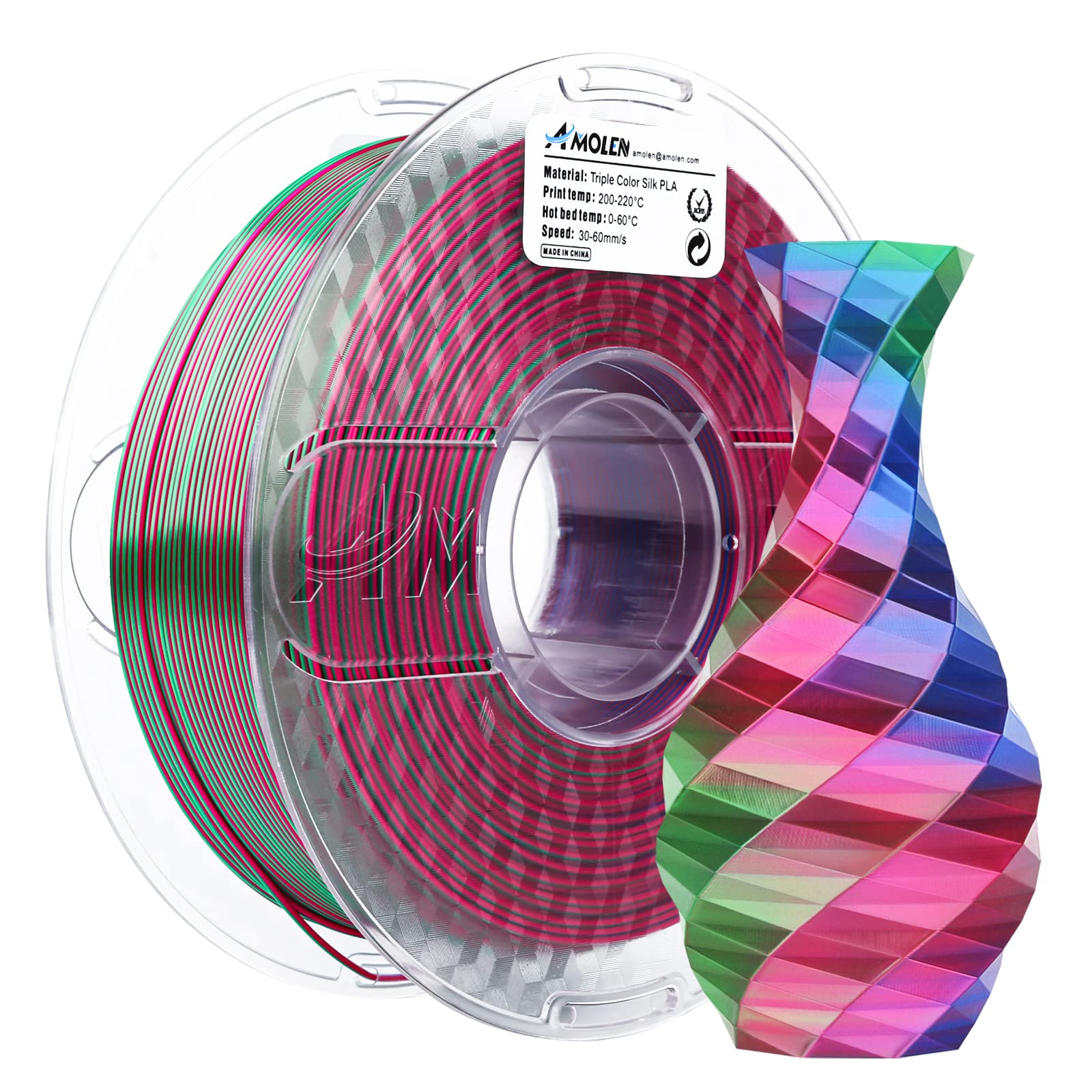Silk Triple Color PLA Filament