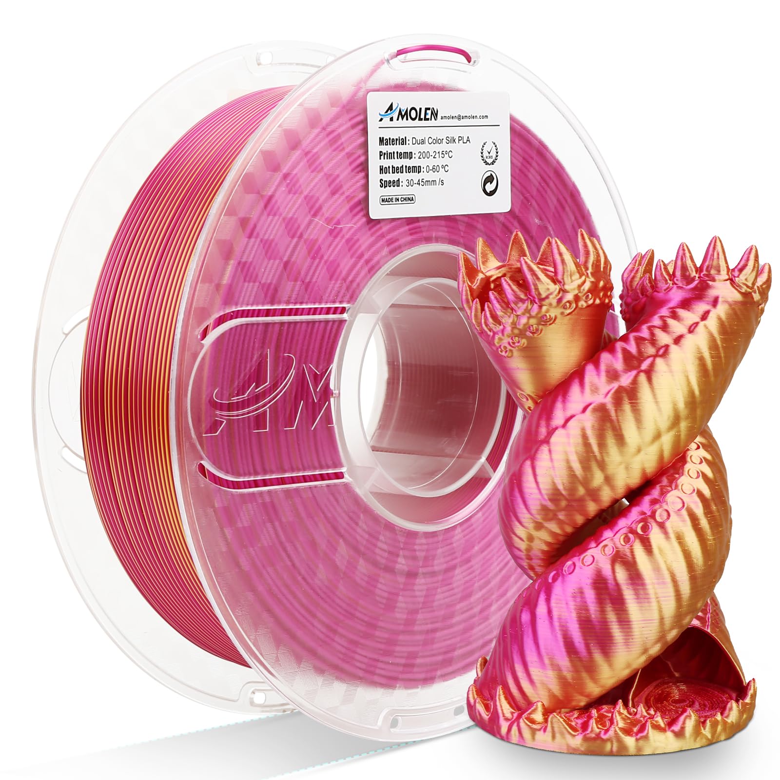 Silk Dual Color PLA Filament