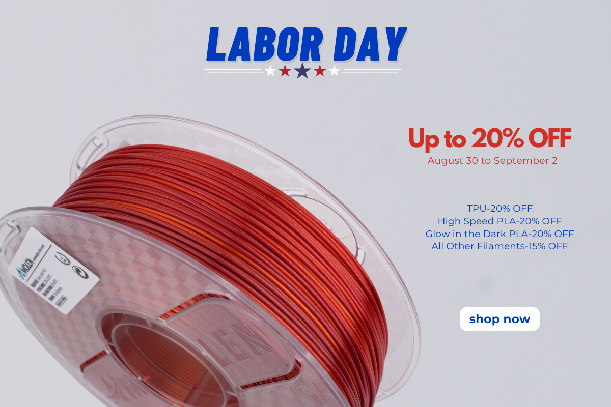 Celebrate Labor Day with Amolen3D: Exclusive Discounts on Premium Filaments! 🛠️🎉