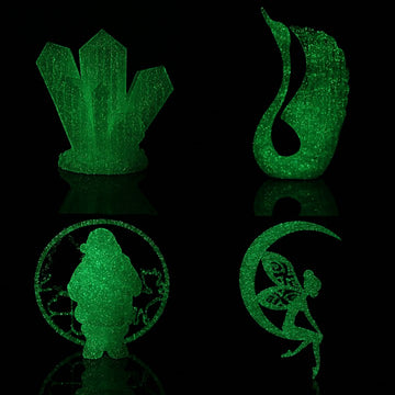 The "darling" of 3D printing filaments - Glow-in-the-dark filaments.