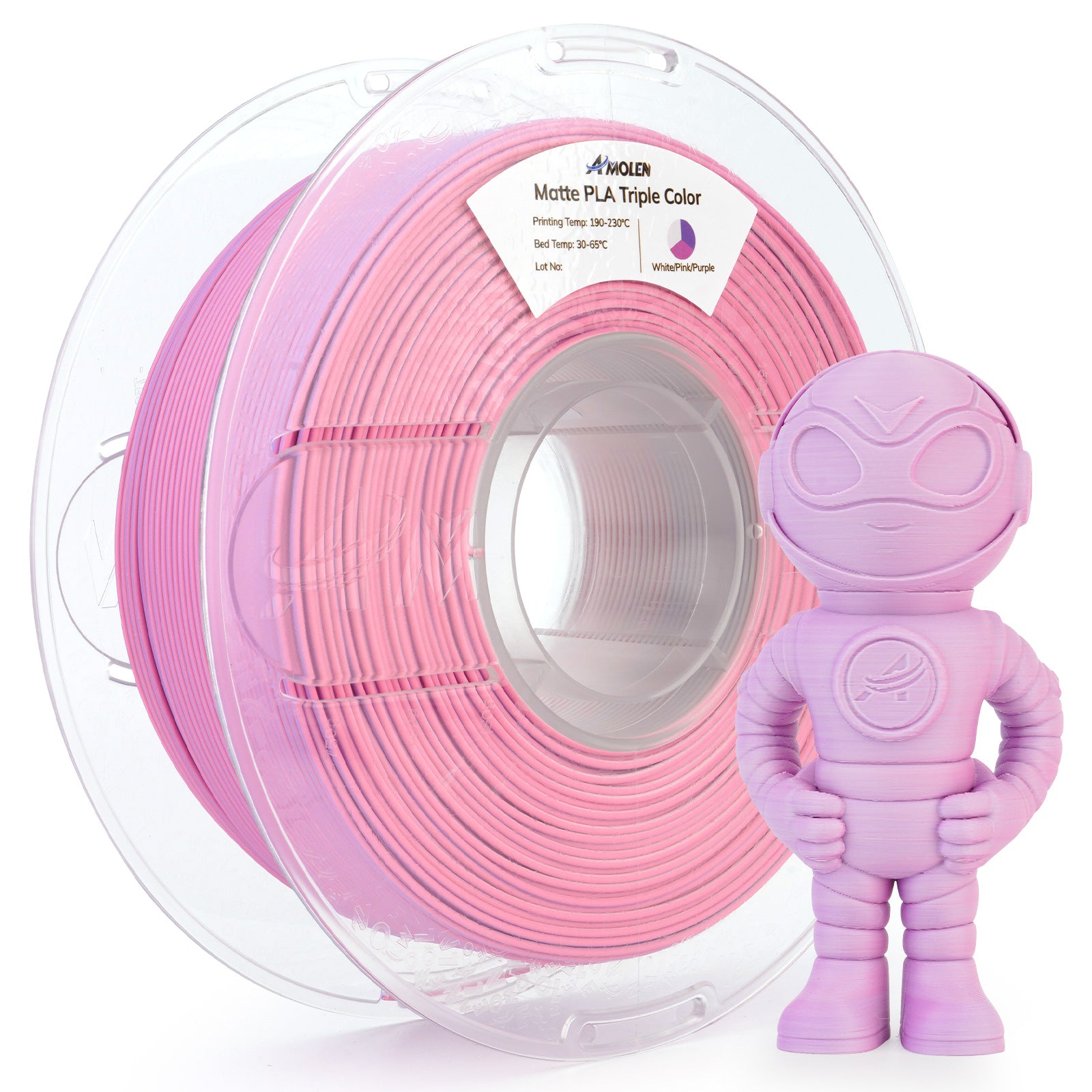 PLA Matte Filament, 1.75mm, 1KG/2.2LB