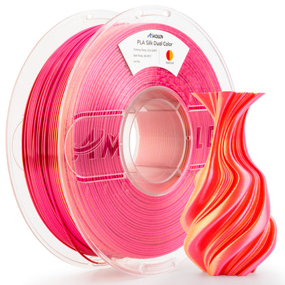 PLA Silk Dual Color Filament, 1.75mm, 1KG/2.2LB