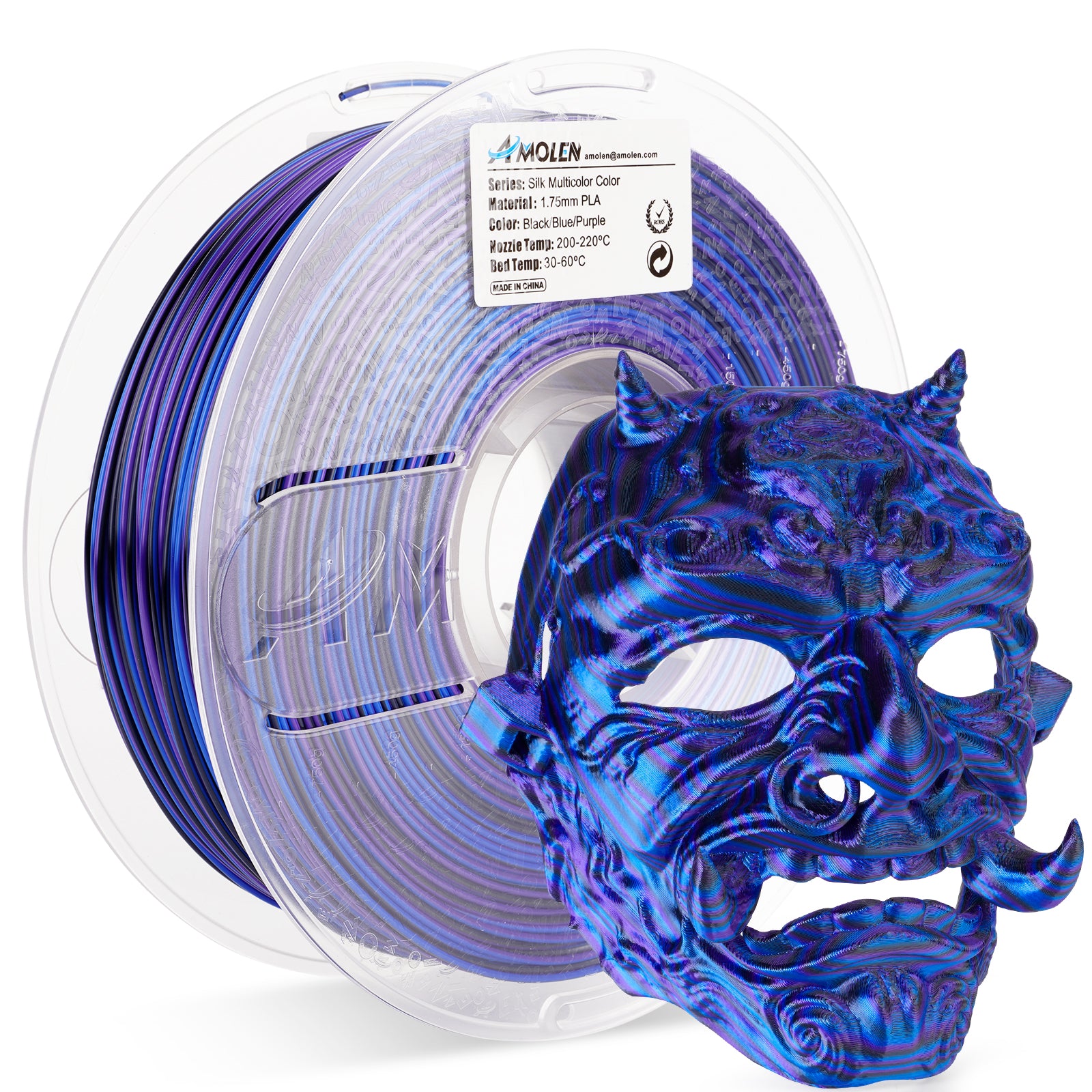 PLA Silk S-Series Filament 1.75mm, 1KG/2.2LB