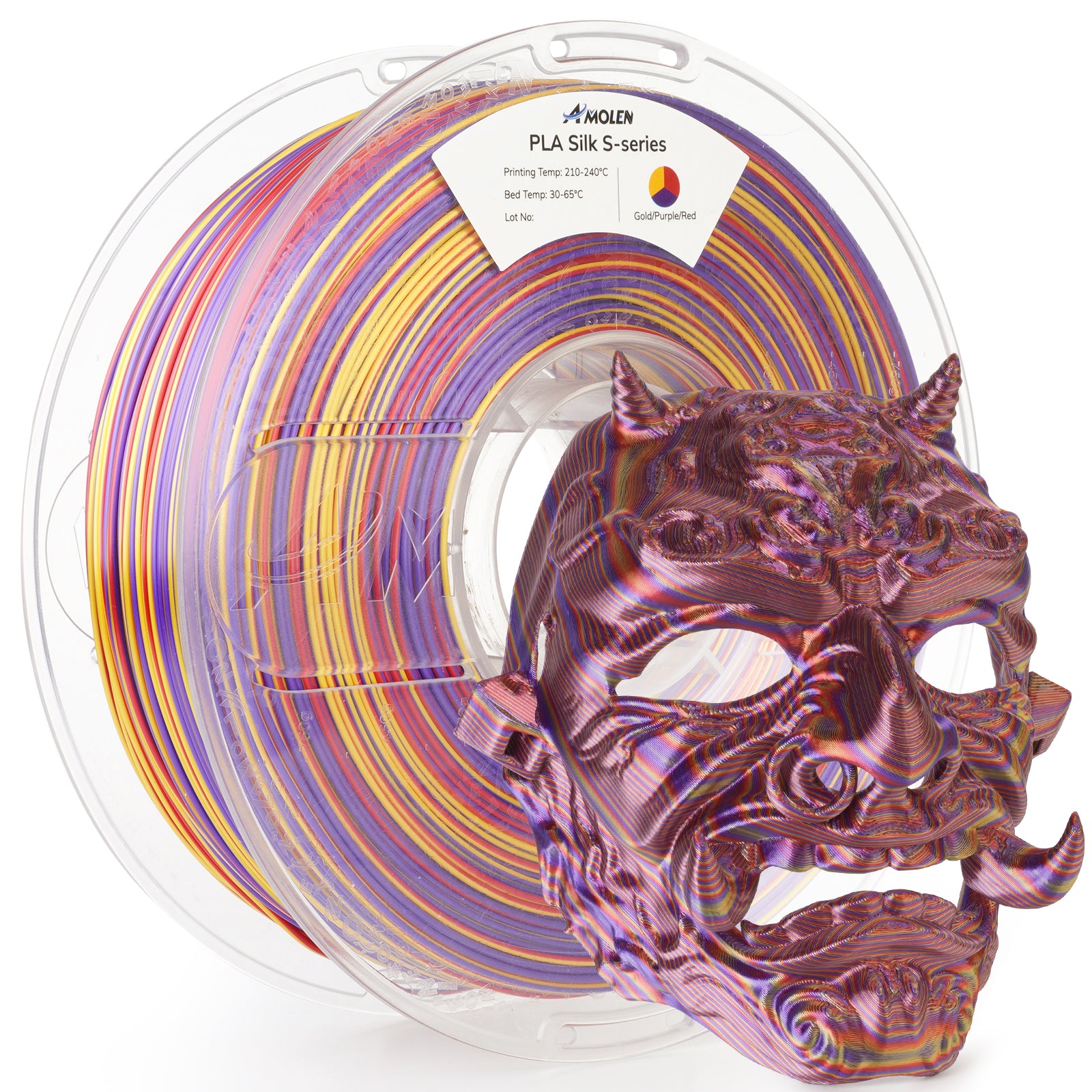 PLA Silk S-Series Filament 1.75mm, 1KG/2.2LB