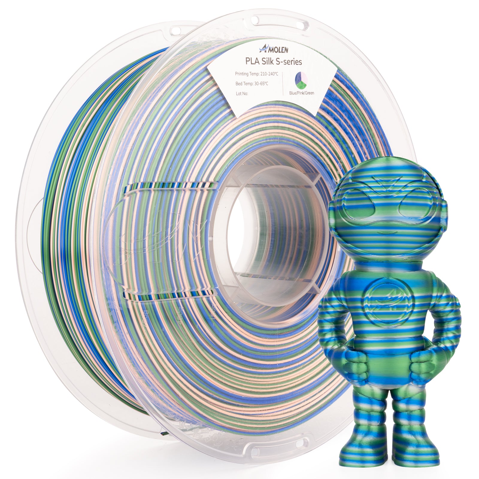 PLA Silk S-Series Filament, 1.75mm, 1KG/2.2LB