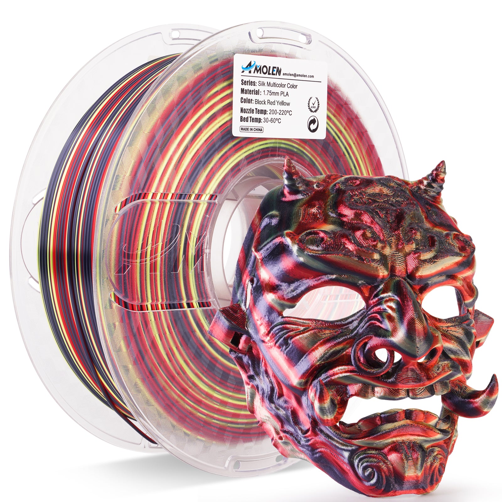 PLA Silk S-Series Filament 1.75mm, 1KG/2.2LB