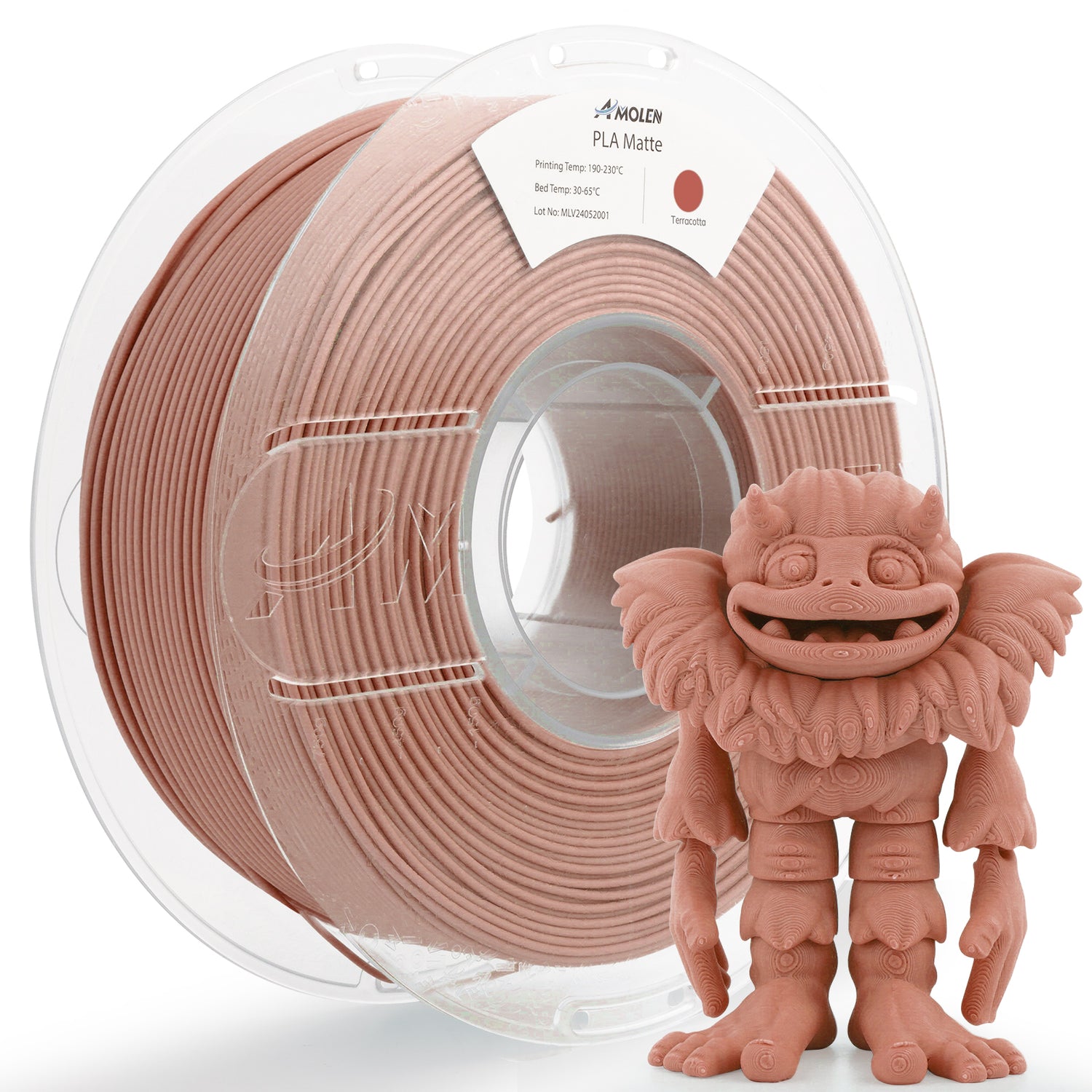 Matte PLA Filament, 1.75mm, 1KG/2.2LB