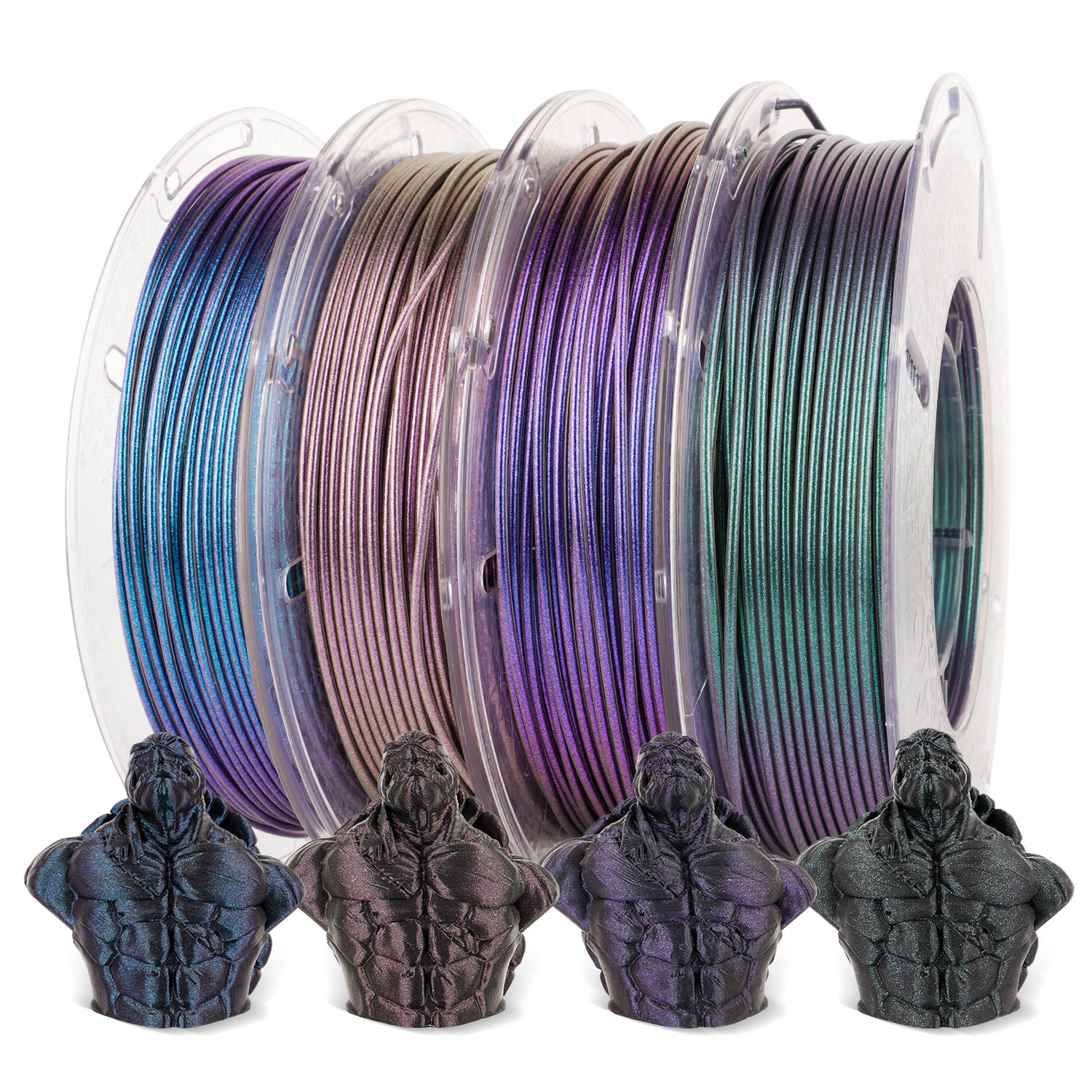 PLA Galaxy-Sparkle &amp; Shiny Filament, 1.75mm,200g*4