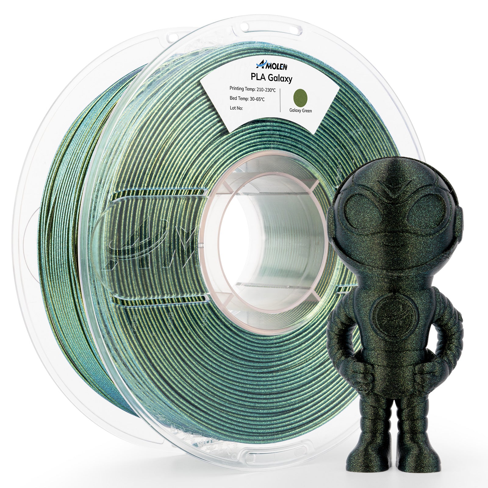 PLA Galaxy-Sparkle & Shiny Filament, 1.75mm, 1KG*12PCS