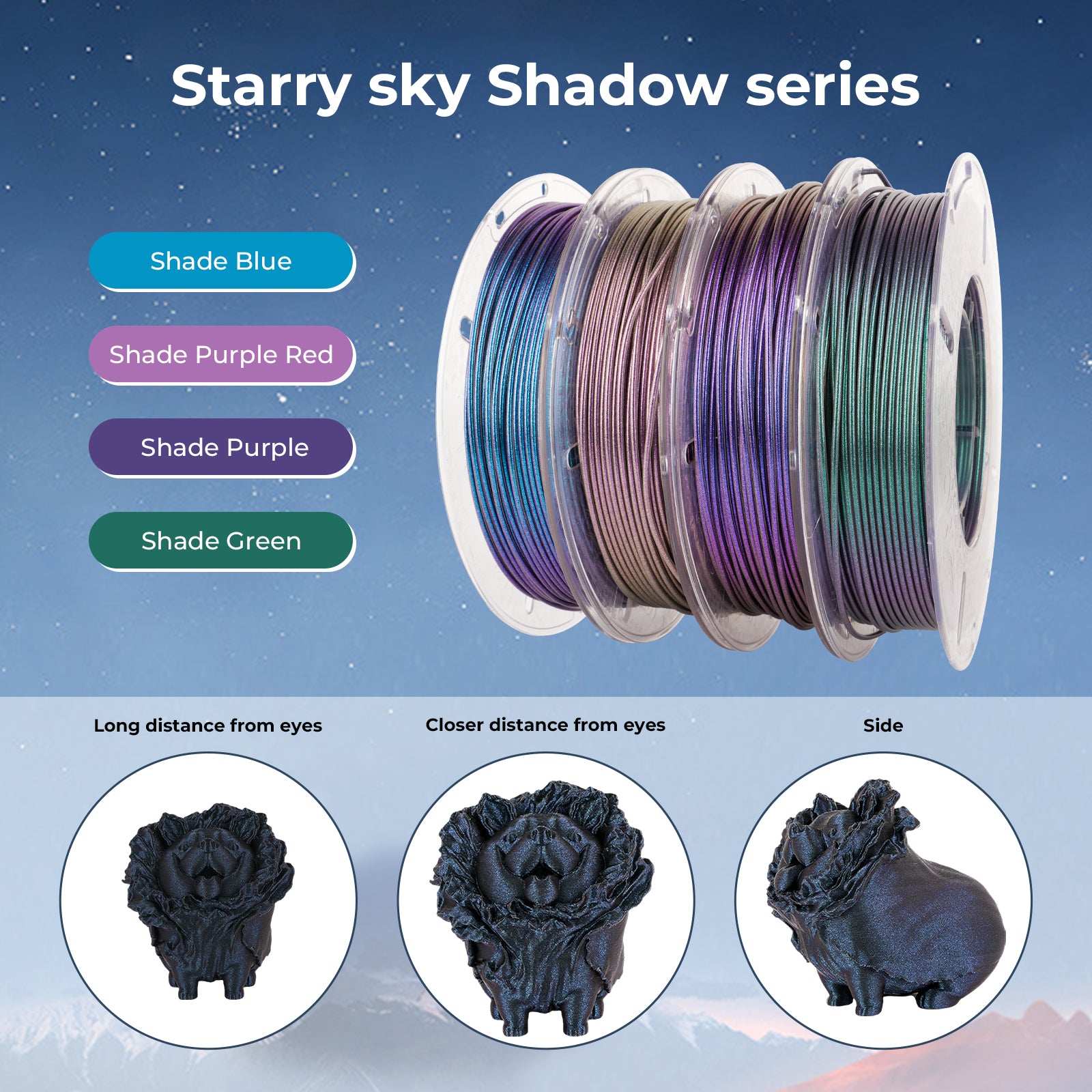 PLA Galaxy / Sparkle & Shiny Variety Pack (4x200g)