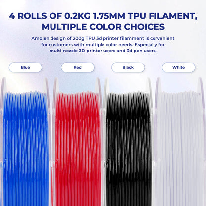 TPU Flexible-VARIETY PACK, 1.75MM, 200g*4