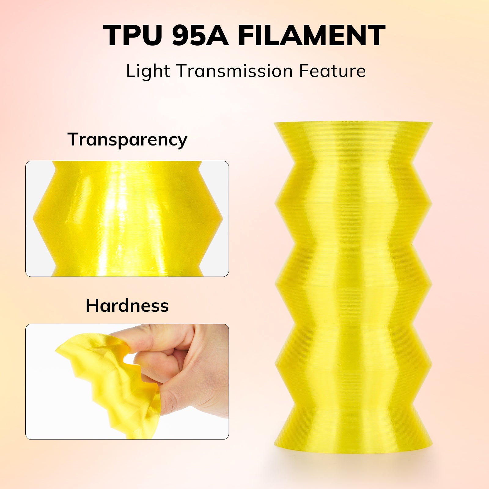 TPU Transparent 1.75mm, 1KG/2.2LB