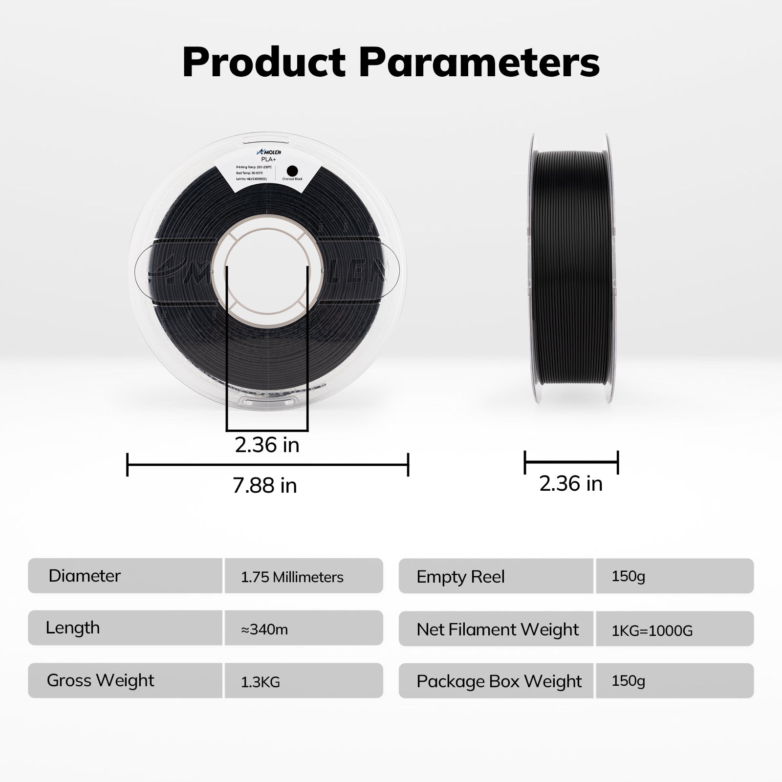 PLA+ High Speed Filament, 1.75mm, 1KG/2.2LB