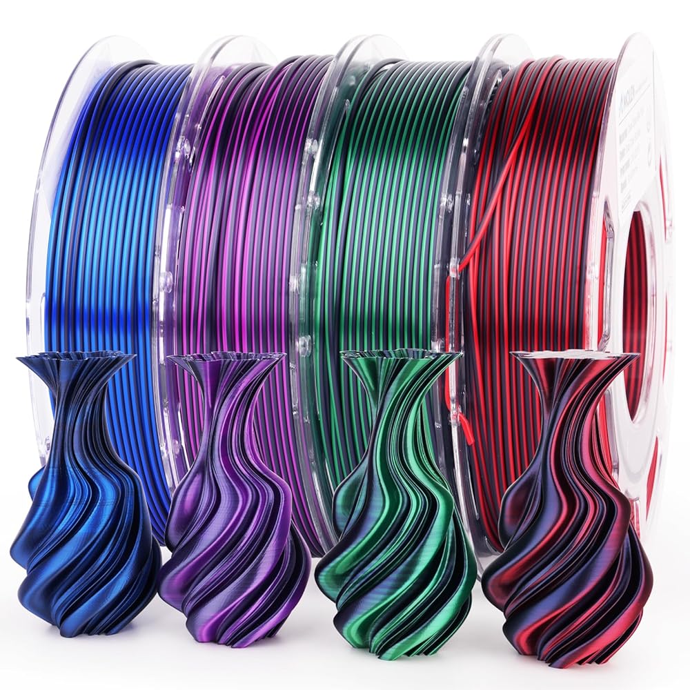 Silk Dual Color PLA Filament, 1.75mm