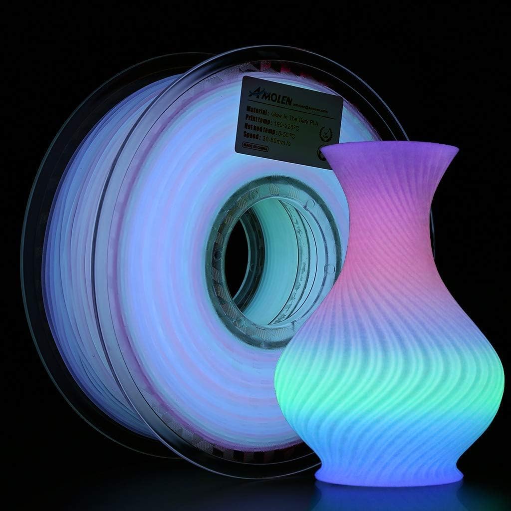 Glow-in-the-Dark PLA Filament, 1.75mm