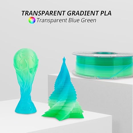 PLA Transparent 1.75mm, 1KG/2.2LB