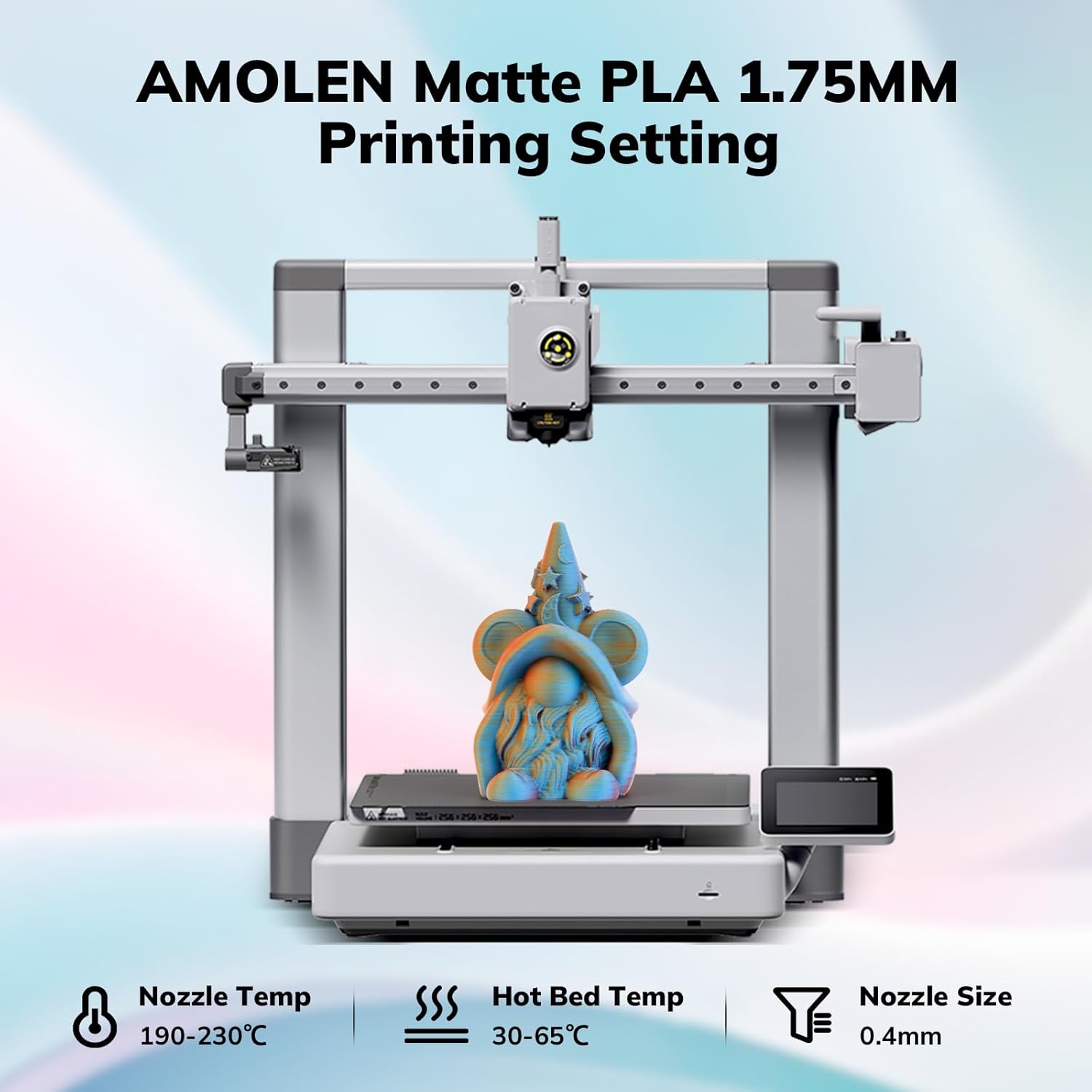 PLA Matte Triple Filament 1.75mm, 1KG/2.2LB