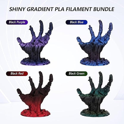 Silk Shiny Gradient PLA- VARIETY PACK, 200g*4, 1.75mm