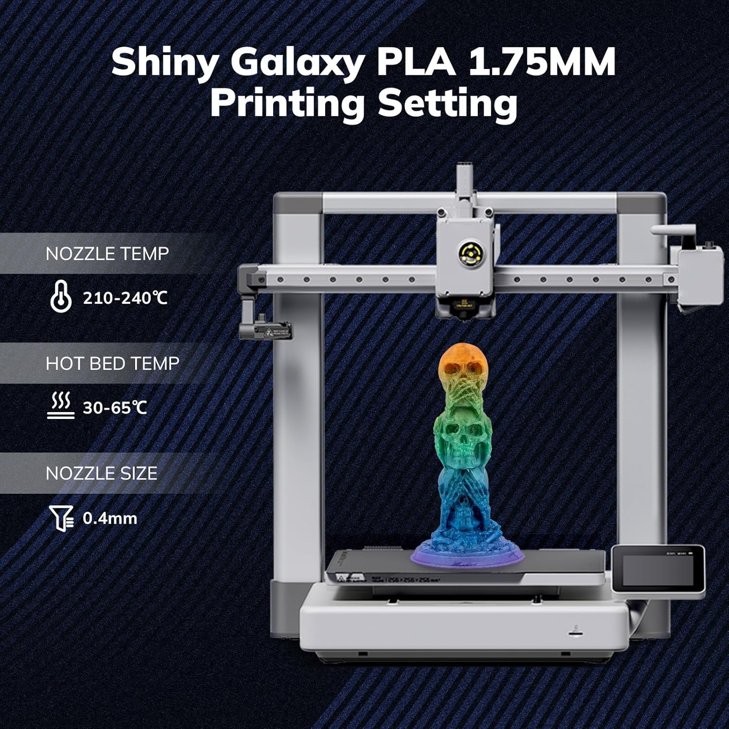 PLA Galaxy / Sparkle & Shiny 1.75mm, 1KG/2.2LB