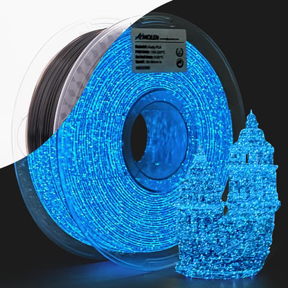 Glow-in-the-Dark PLA Filament, 1.75mm, 1KG/2.2LB