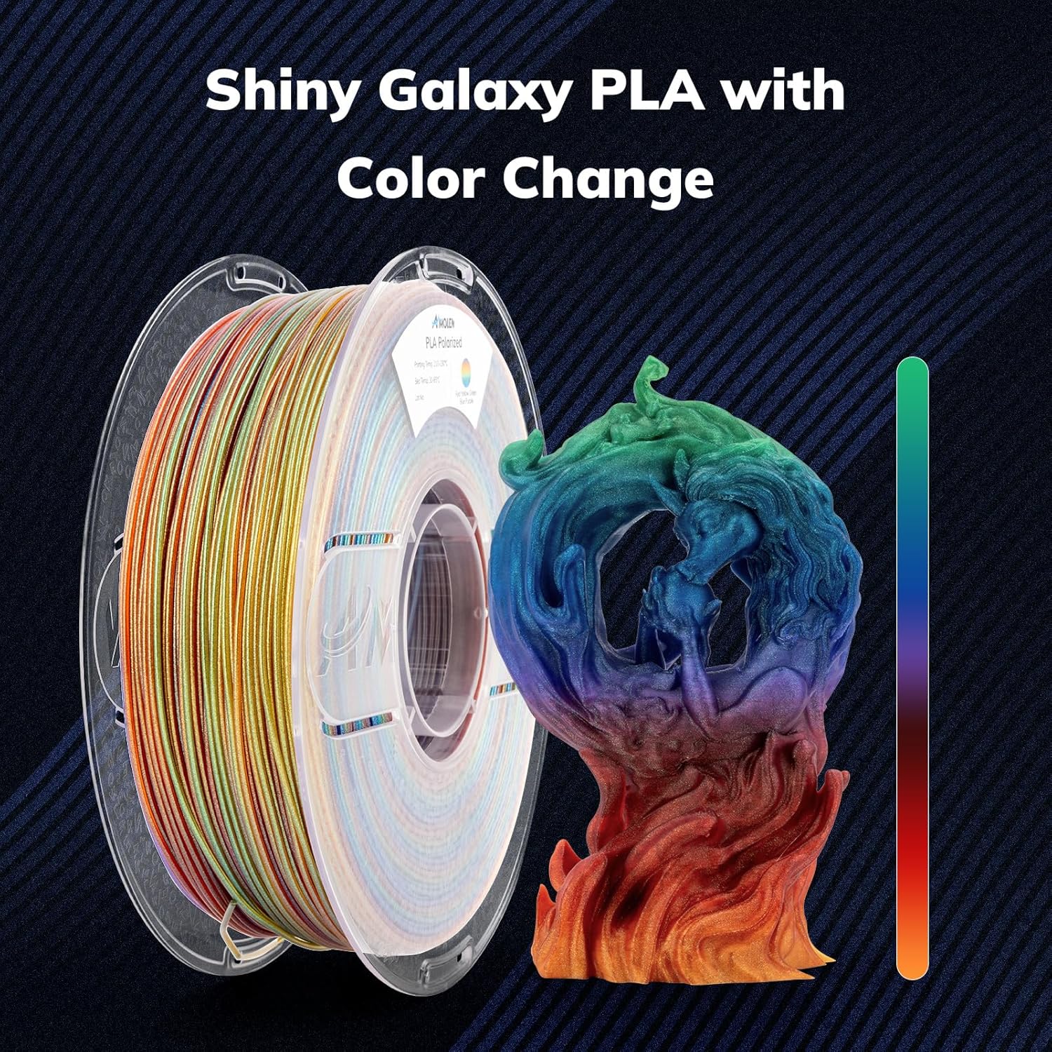 Sparkle &amp; Shiny PLA Filament, 1.75mm