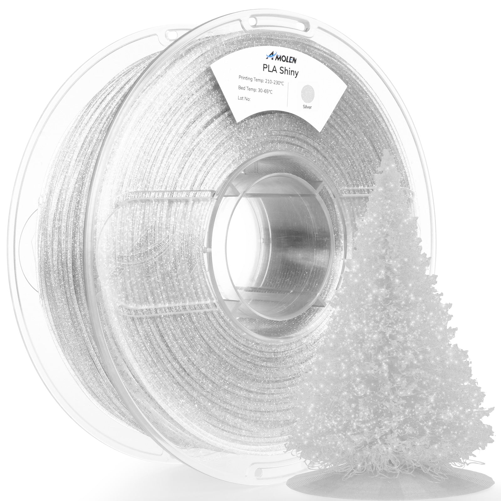 PLA Shiny Glitter 1.75mm, 1KG/2.2LB