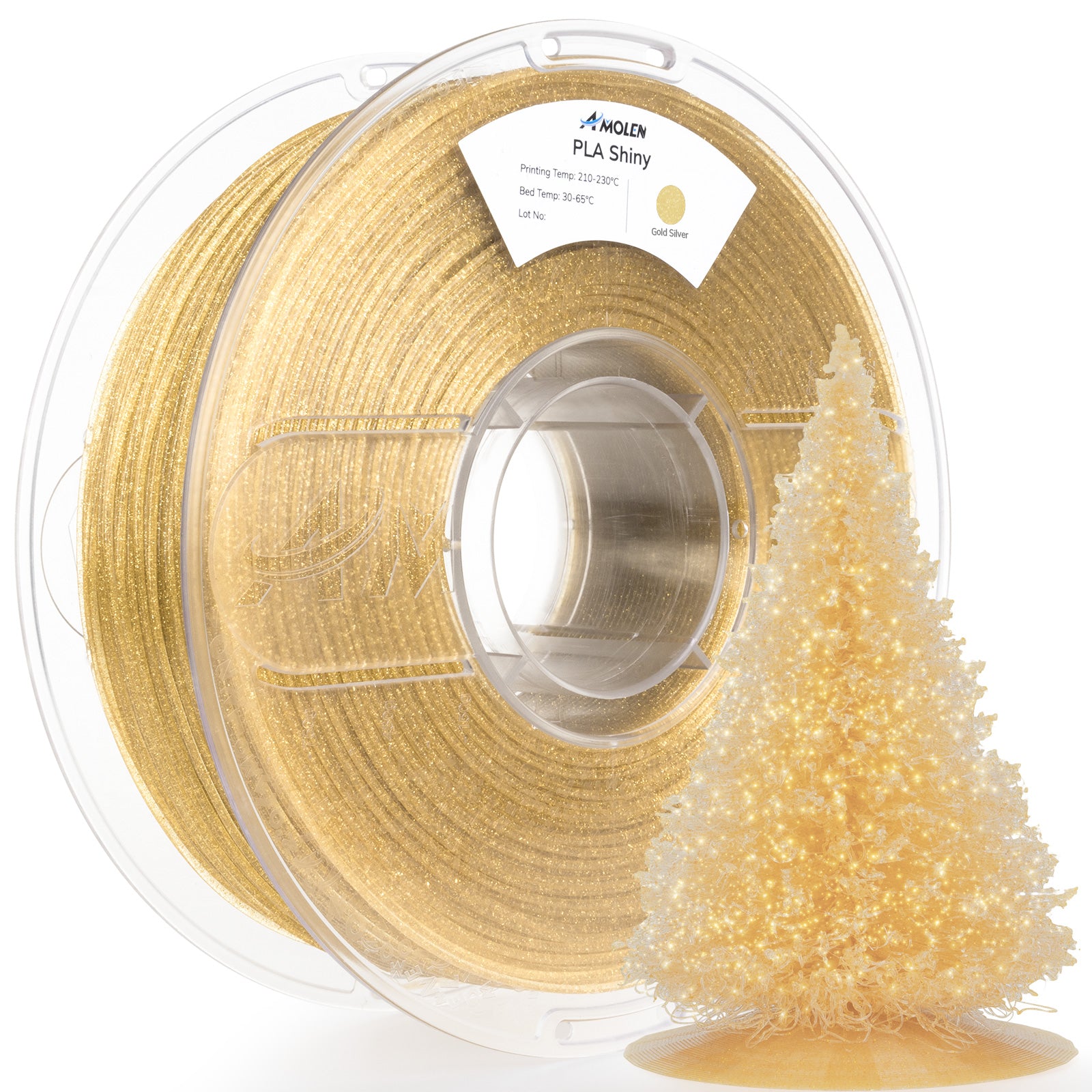 PLA Shiny Glitter 1.75mm, 1KG/2.2LB