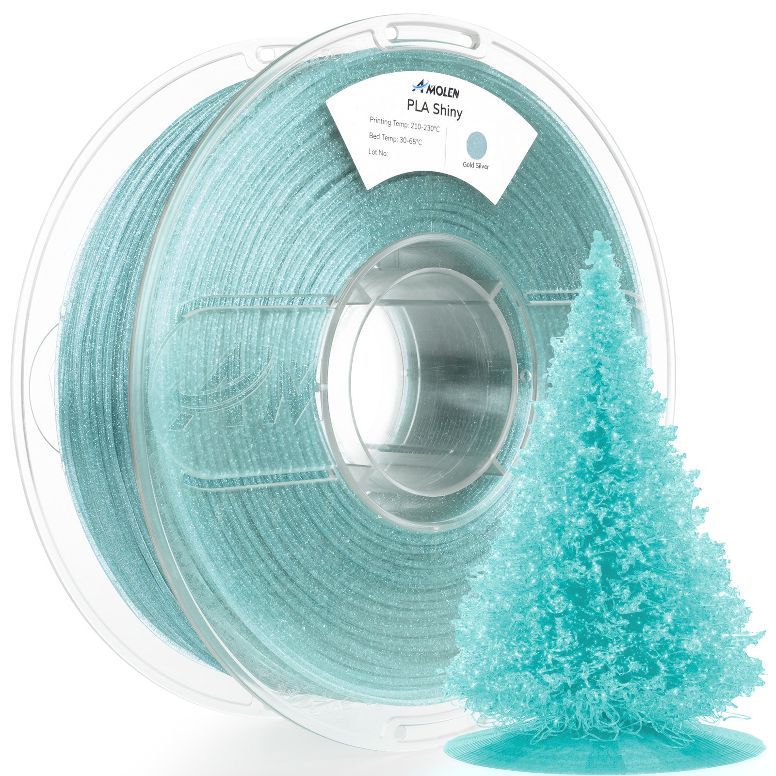 PLA Shiny Glitter 1.75mm, 1KG/2.2LB