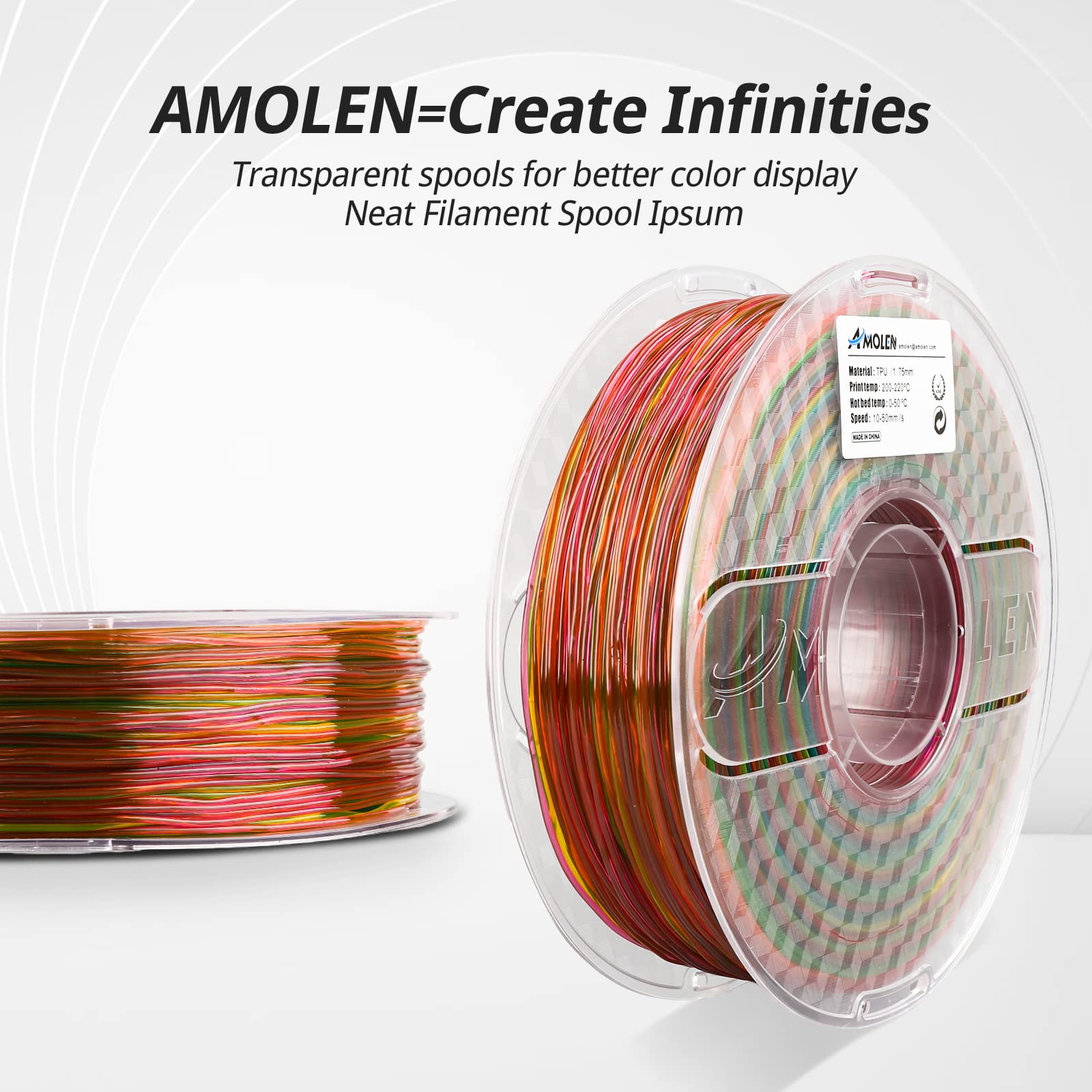 flexible tpu filament、3d printer filament、3d printing filament