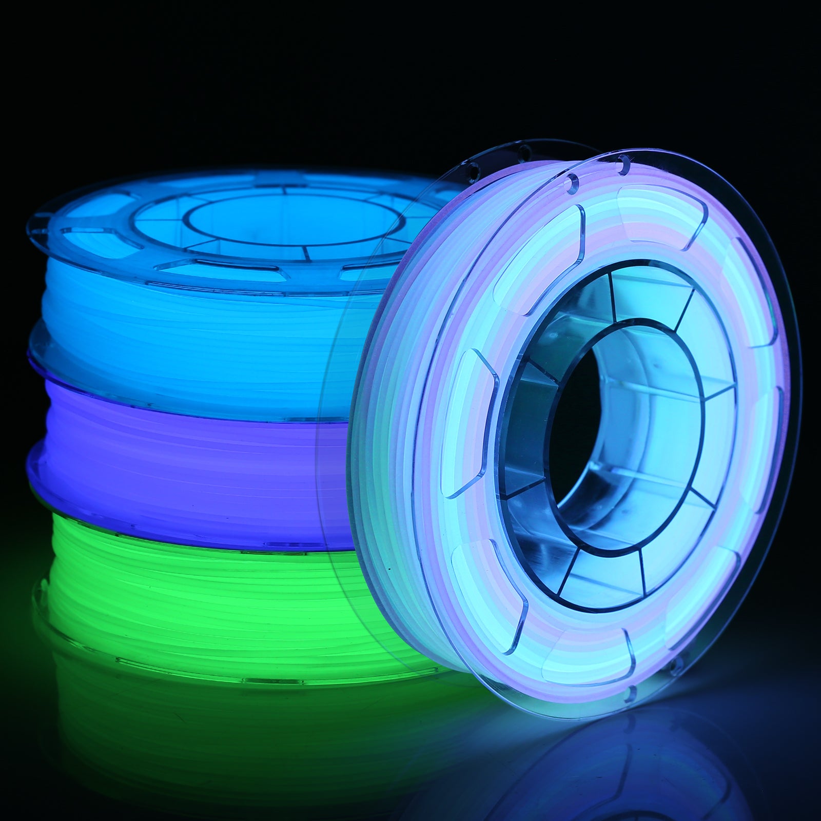 Glow-in-the-Dark PLA Filament, 1.75mm, 1KG/2.2LB