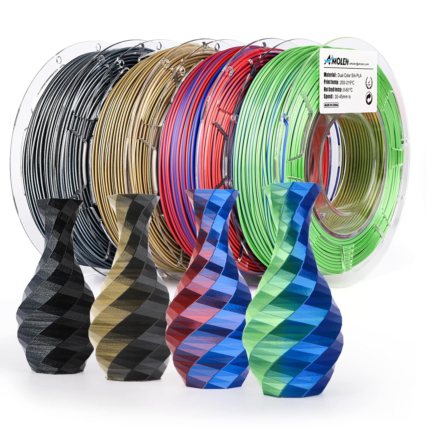 Silk Dual Color PLA Filament